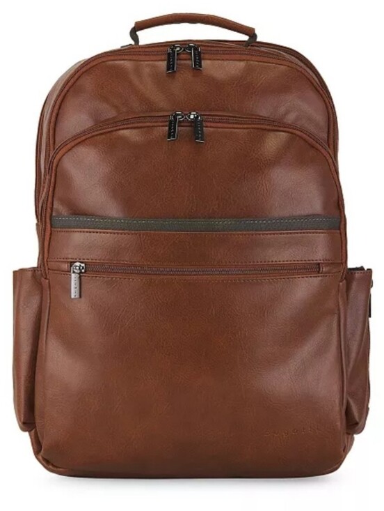 bugatti brown leather backpack Ella S Darkbrown - The Palermo Backpack Velentino Backpack Bugatti BKP116-COGNAC |